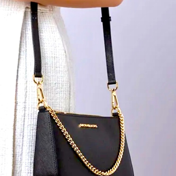 SOLD NWT Michael Kors Giftable Boxed Set Jet Set Travel Pochette Chain Crossbody - Picture 7 of 16